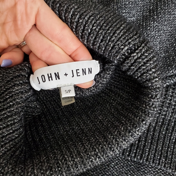 Women's John + Jenn Turtleneck Sweater Marled Grey - Picture 4 of 6